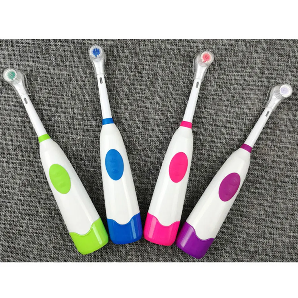 1 Set Electric Toothbrush With 2 Brush Heads Battery Operated Oral Hygiene No Rechargeable Teeth For Children | Бытовая техника