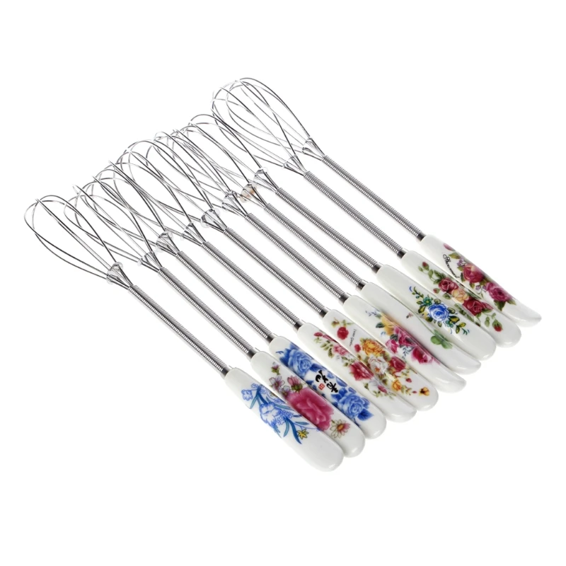 2020 новый венчик яйцо роторное миксер Beaters керамика ручка шар твист чаша скребок |