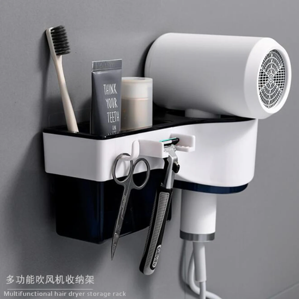 Вешалка для сушки волос держатель расчески органайзер хранения в ванной комнате
