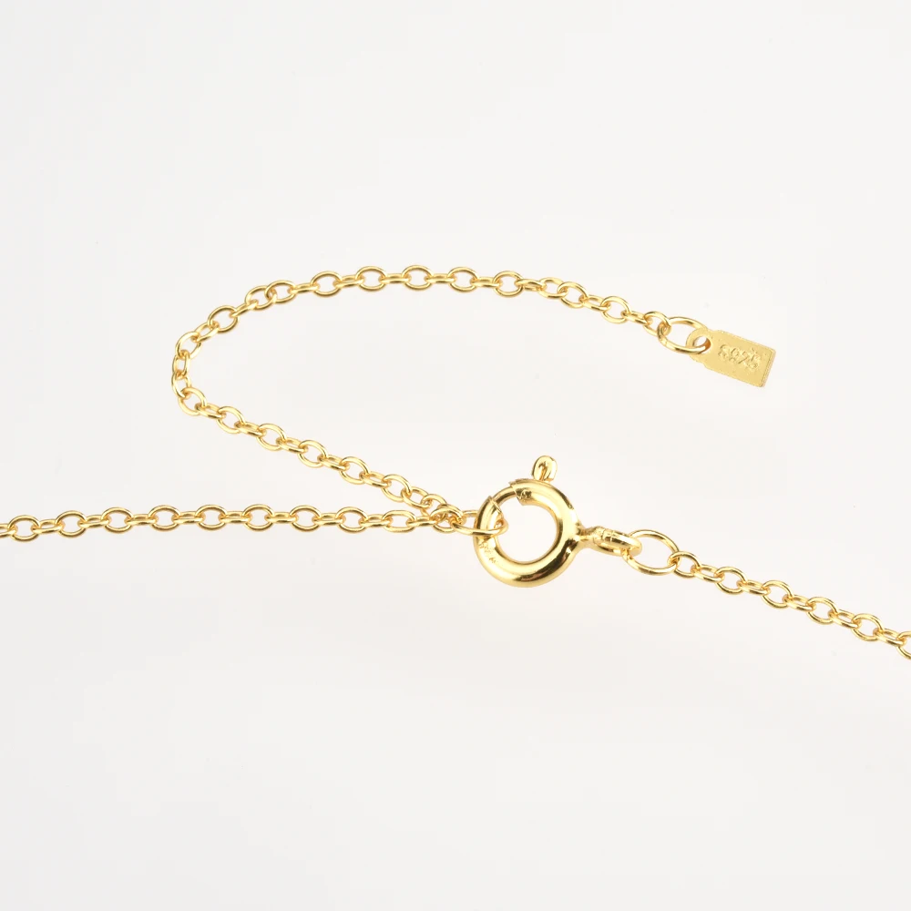 Цепочка-чокер ANDYWEN из серебра 925 пробы с кубическим цирконием 40 мм - купить по