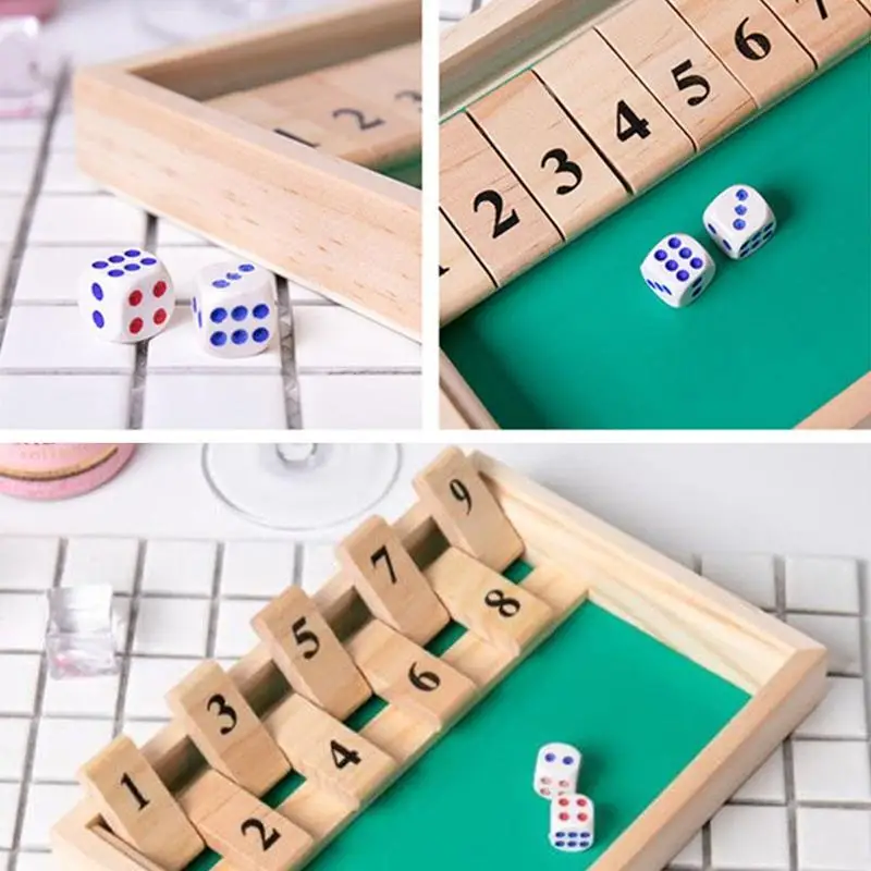 

Wooden Digital Flop Drinking Game Props Entertainment Supplies Digital Flop Fighting Wine H5Y8