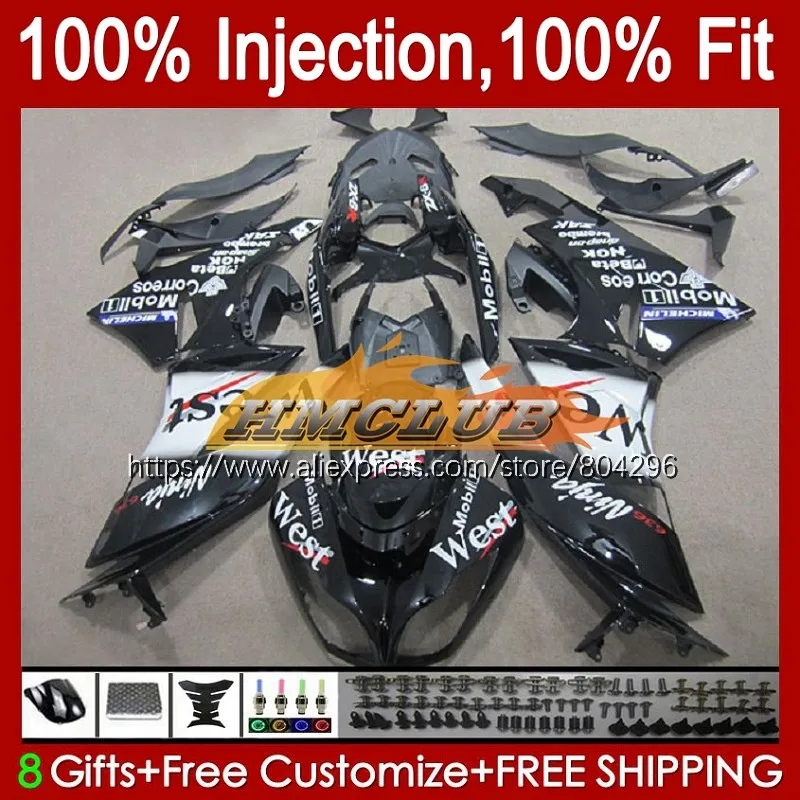 

Инъекция для KAWASAKI NINJA ZX636 ZX600 ZX6R 09 10 2011 2012 77No.88 ZX 6R 6 R 636 ZX-6R 2009 2010 11 12 Обтекатели Black west