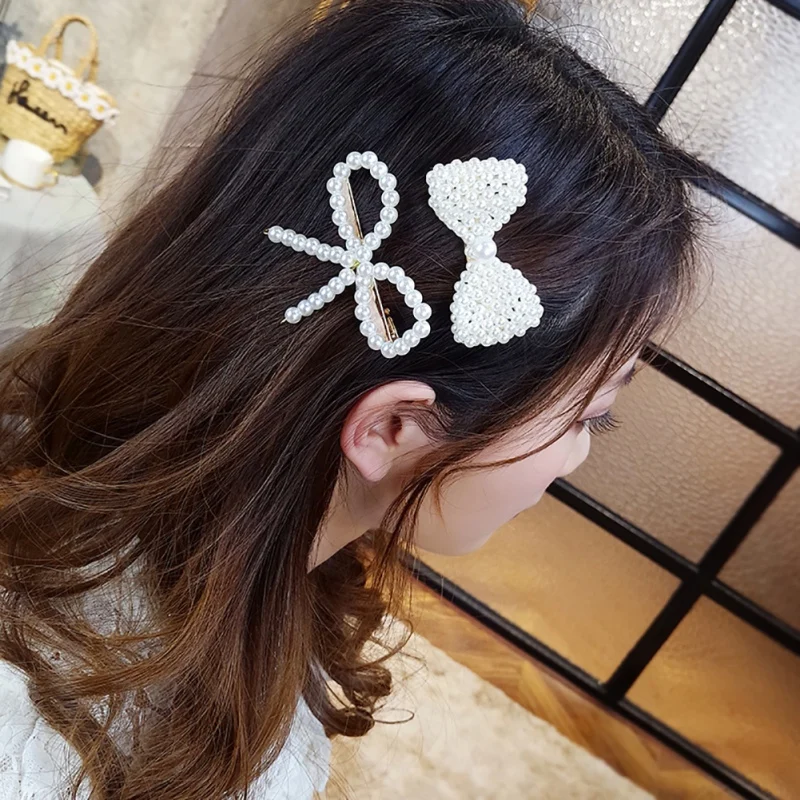 Модный элегантный зажим для волос в форме банта Корейском стиле держатель с