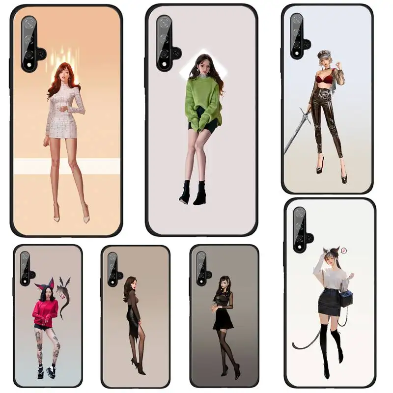 

Japanese Korean Personality Girls For Huawei Honor Y 7 2019 6p 8s 20 30 Pro 9 S Psmart V30 Pro Honor8 9 10 Lite Simple cases