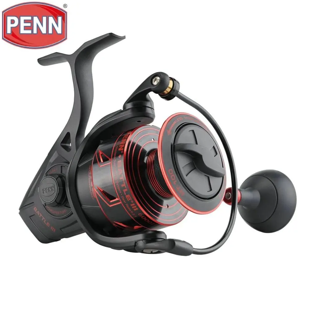 PENN Battle III BTL 3000-8000 Full Metal Body Spinning Fishing Reel 5+1BB HT-100 Carbon Fiber Drag System Saltwater Reel
