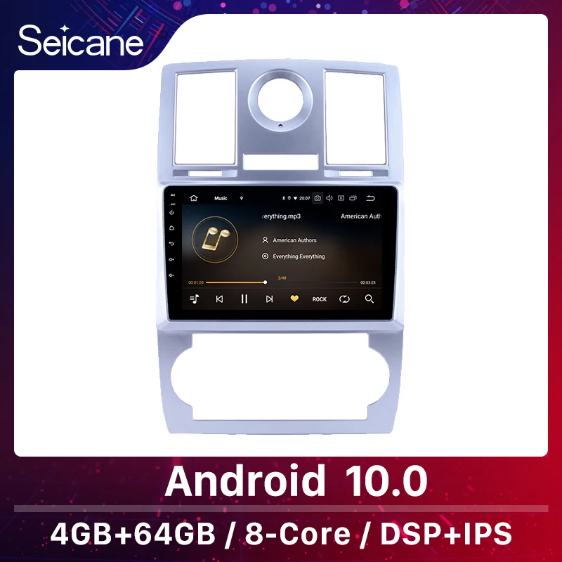Автомобильная Мультимедийная система Seicane 1DIN 4 + 64 ГБ Android 10 0 9 дюймов радио для