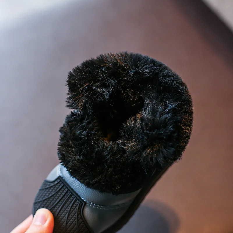 2019 детская обувь зимние детские сапоги теплые водонепроницаемые Нескользящие