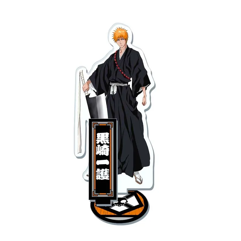 

Classic Anime Bleach Key Chain Acrylic Figure Model Keychains Fashion Desk Decorated Stand Sign Keyring Gift For Woman Man