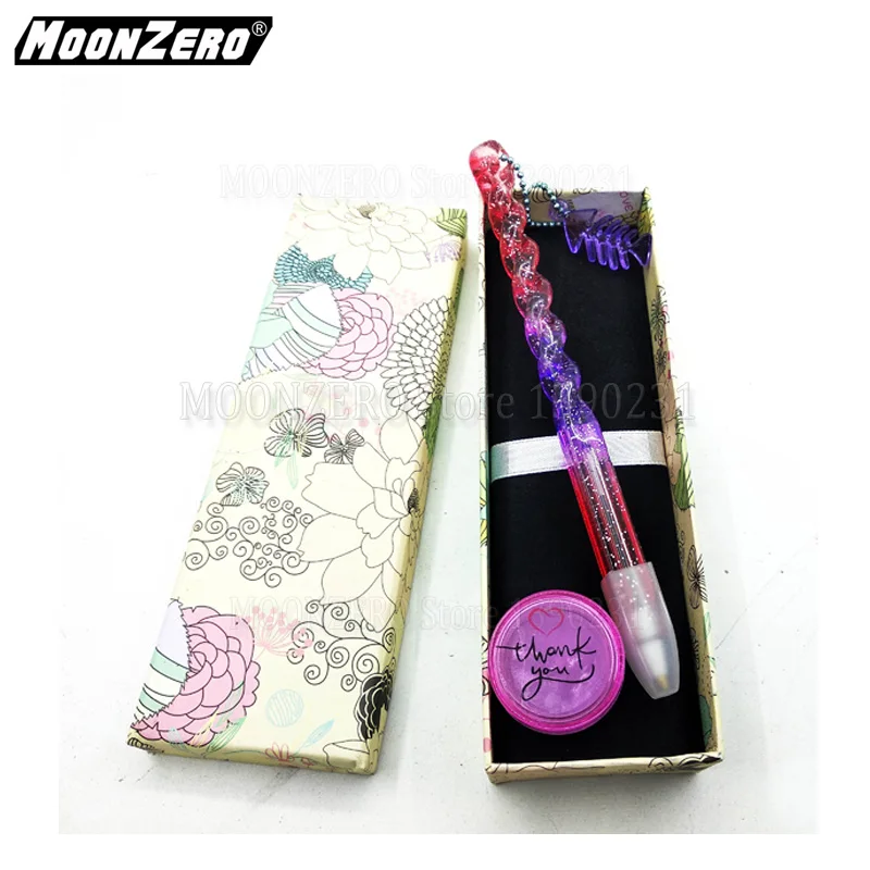 1 red pen 1 wax Новая Радужная красочная ручка с цепочкой, аксессуары для вышивки, восковая алмазная живопись, вышивка крестиком, точечный сверлильный инструмент для выкладывания мозаики, наборы - Цвет: 1 red pen 1 wax