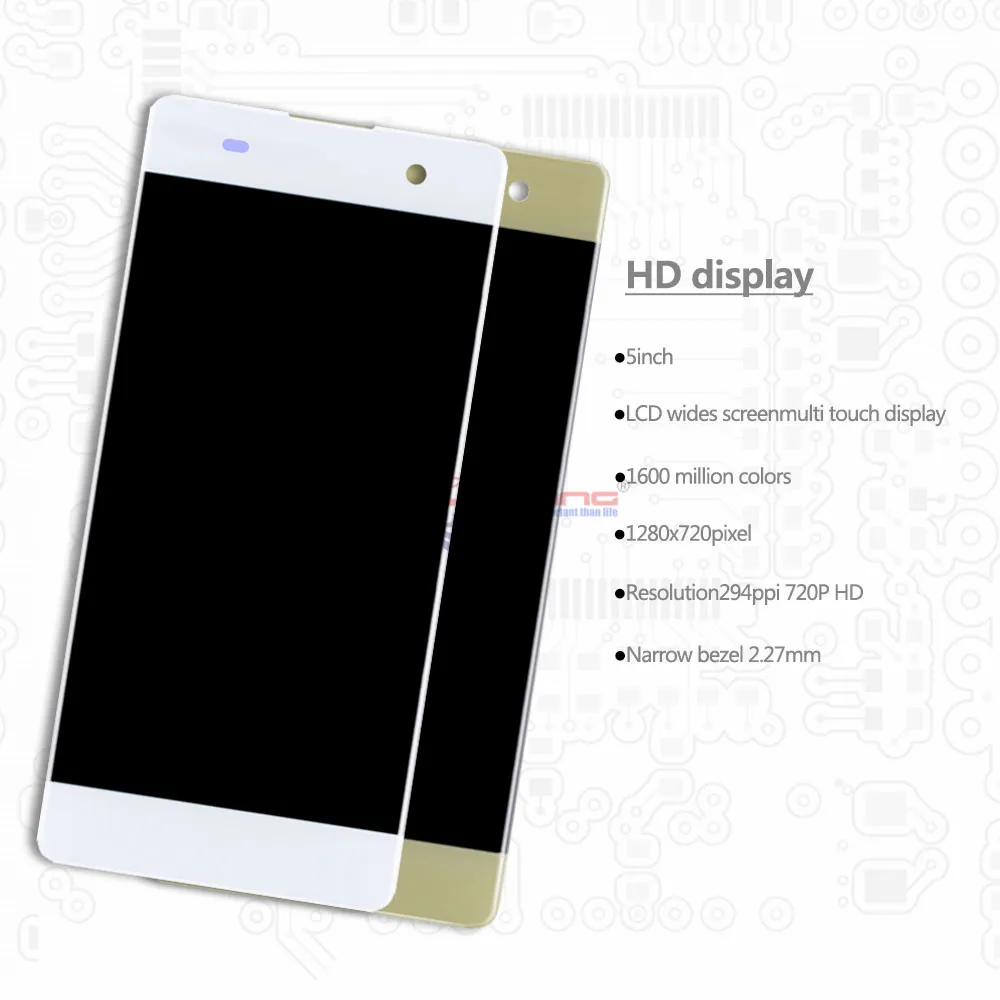 100% Tested 5.0'' For SONY Xperia XA F3111 F3112 F3115 F3116 LCD Display Digitizer Assembly Touch screen Frame with Free Tools |