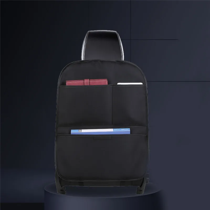 

Car seat back hanging bag car back seat storage bag car anti-kick pad