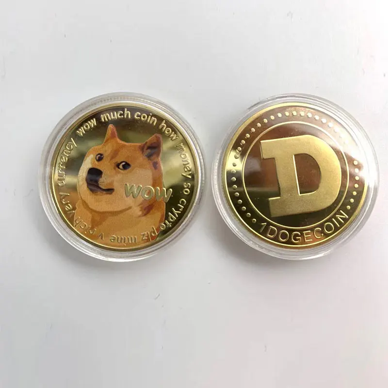 

Dogecoin Coin Commemorative CoinMetal Favorites Dogecoin medallion Musk brings gold coin collection crafts