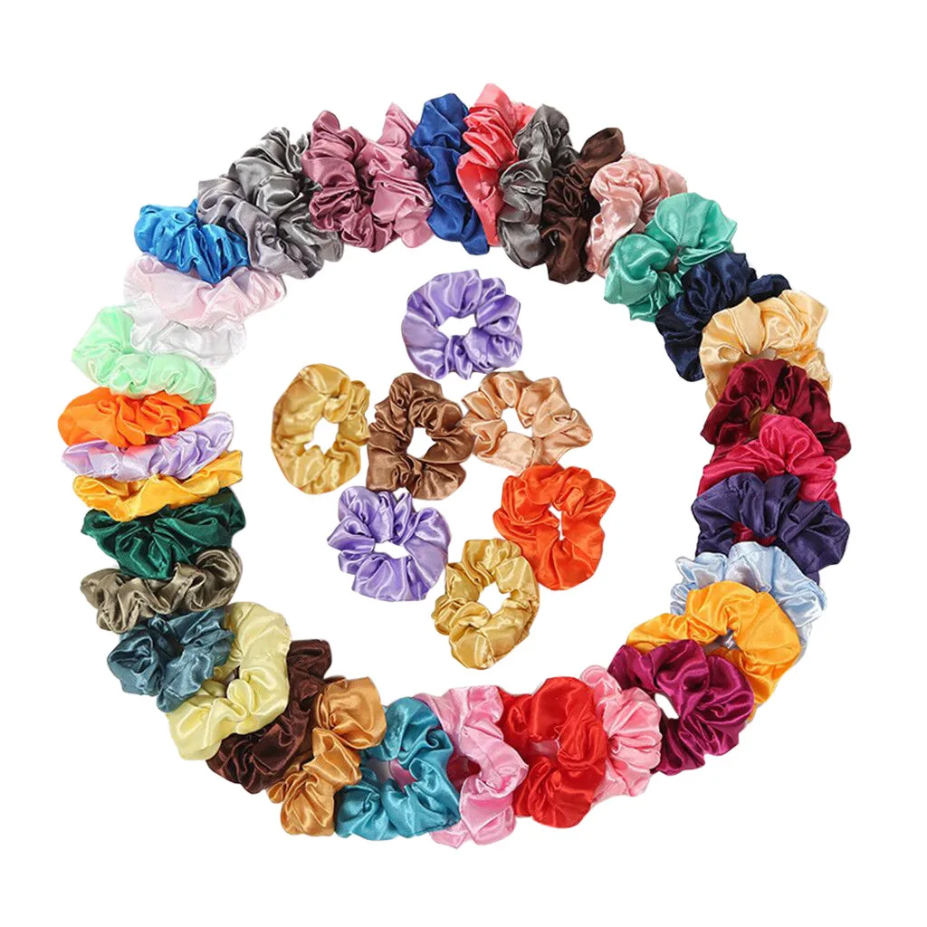 42 шт многоцветные женские бархатные резинки для волос кольца девочек держатели