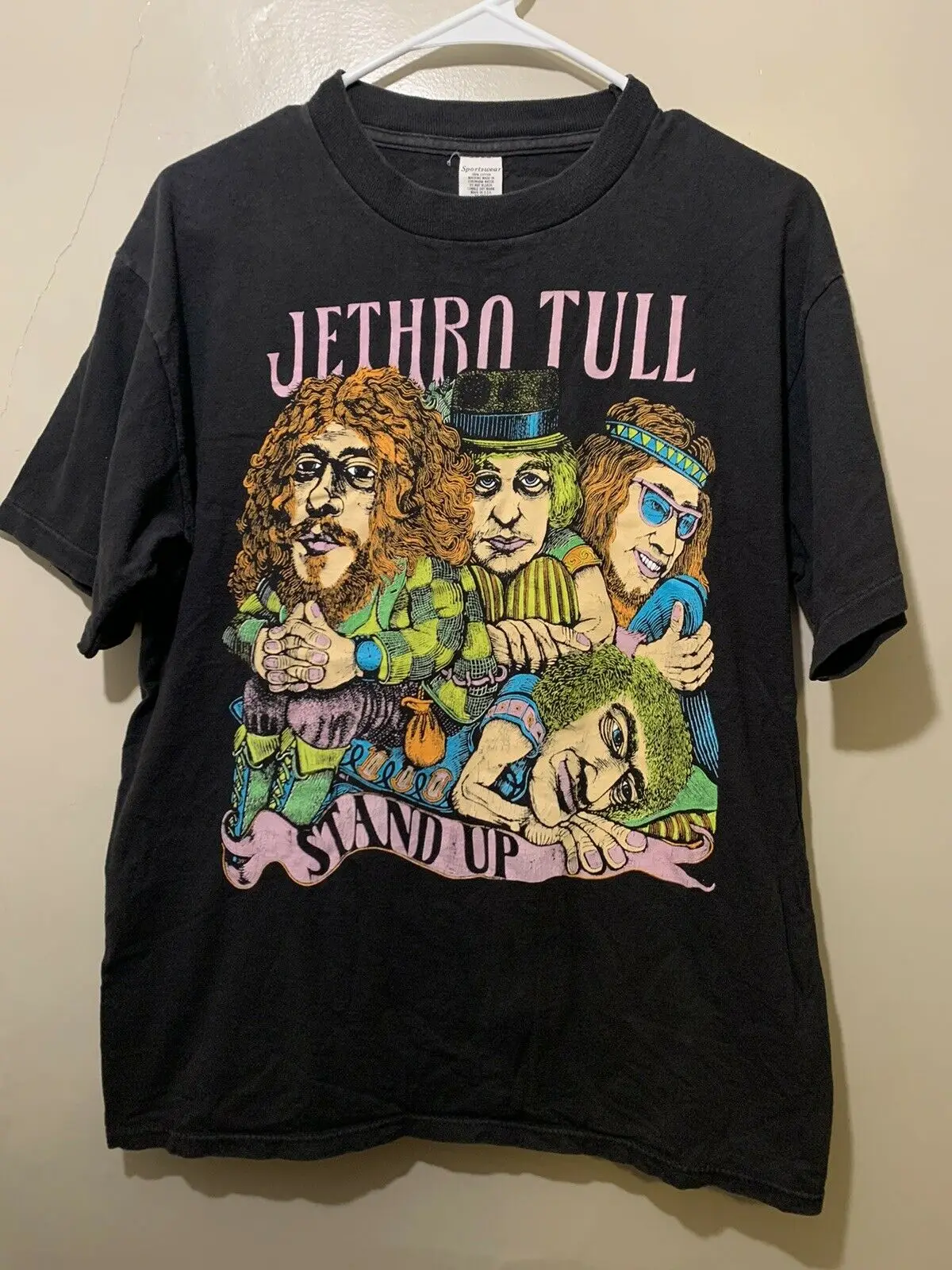 Редкий винтажный Чехол JETHRO TULL с подставкой для альбома черная футболка большая