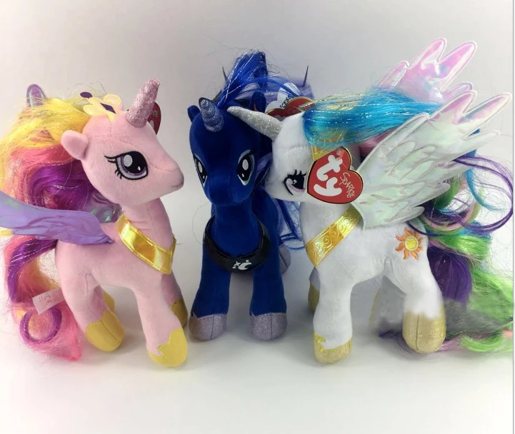 Ty Beanie Boos милый Рождественский подарок мой маленький пони Луна принцесса кавайная