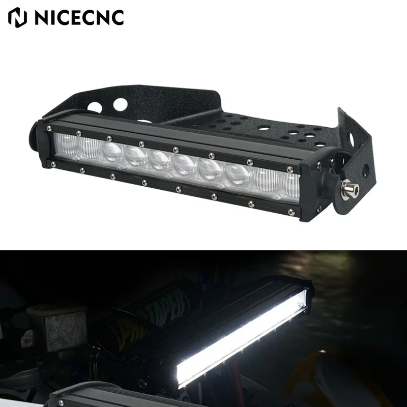 NiceCNC ATV Universal Front Fender Headlight Mount Mounting Brackets Stay For Yamaha Polaris Cam-can 50W 4500 Lumens 10 Inch