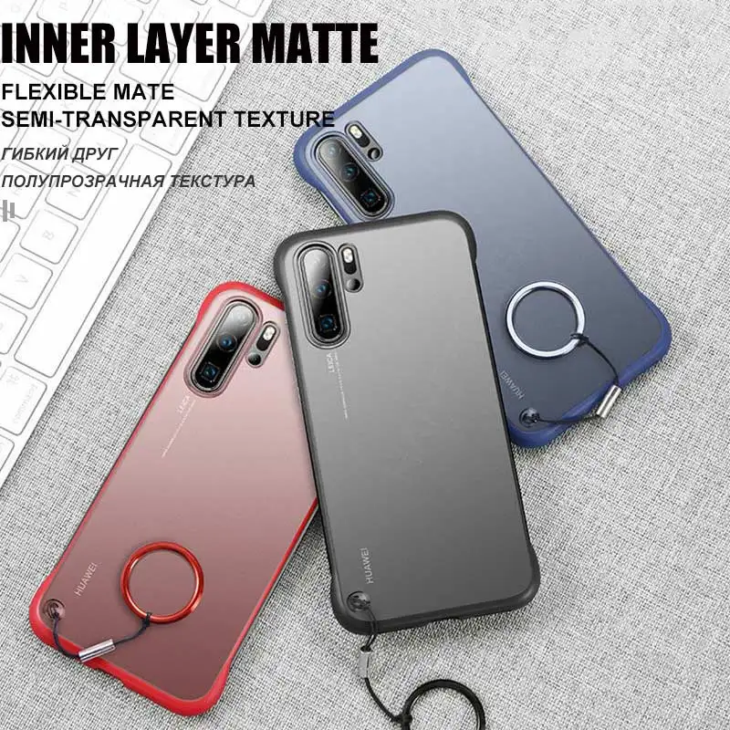 Роскошный Ультратонкий матовый чехол для Huawei P30 P20 Mate 20 Pro жесткий из