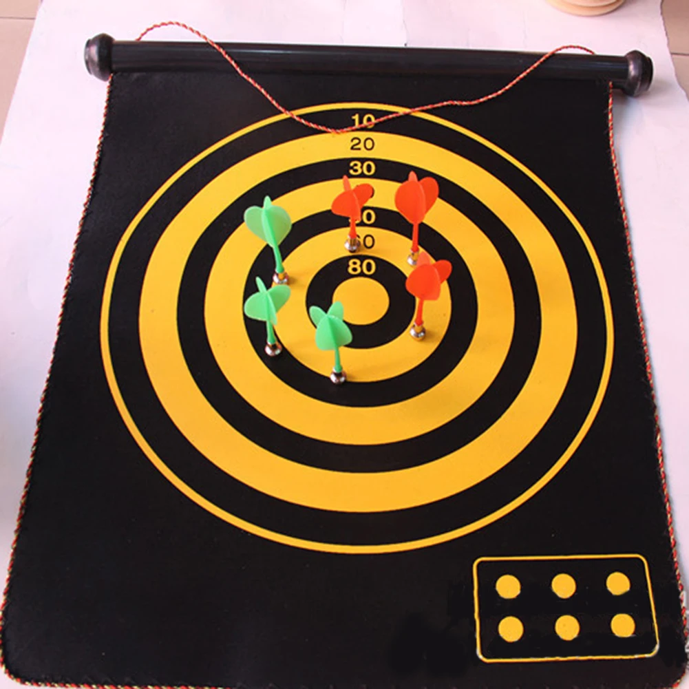 Магнитная доска для дротика детей двусторонняя подвесная безопасных игр 12/15