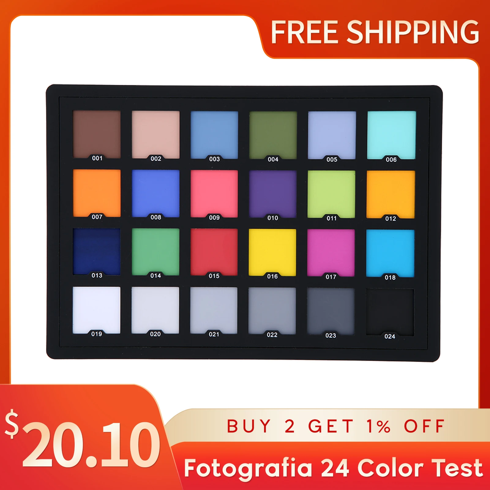 Профессиональная палитра для контрольные карточки фотографий 24 цвета |