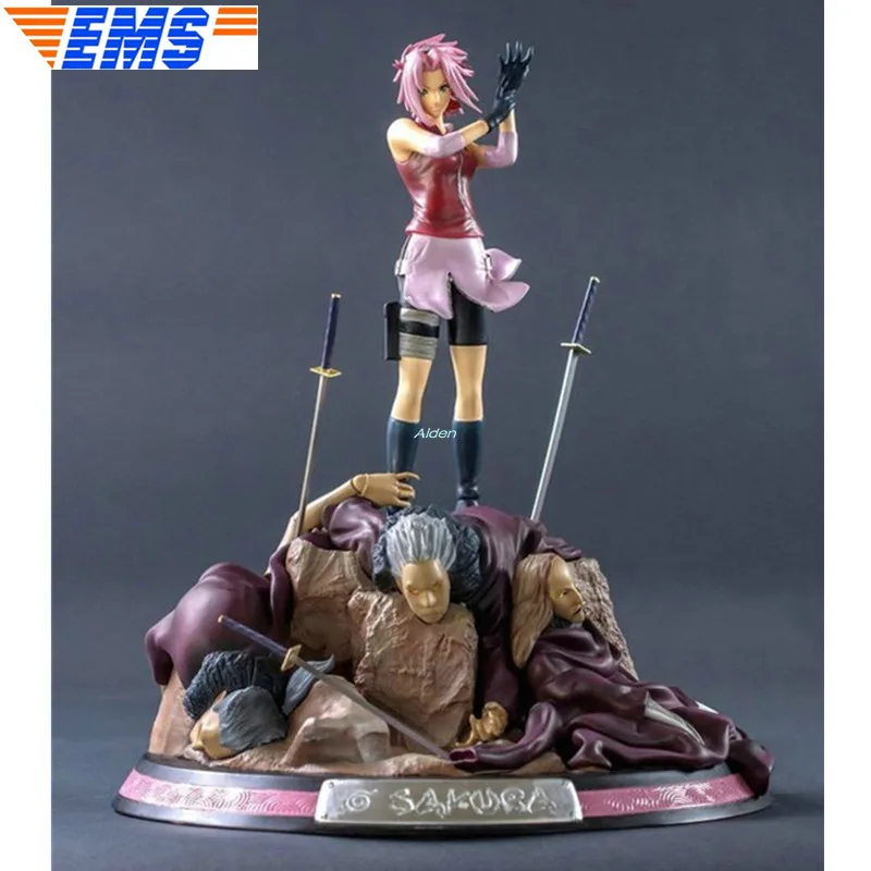 Статуя Наруто 10 дюймов бюст нация огня Haruno Sakura 1/6 полноразмерный портрет Uchiha Sasuke GK