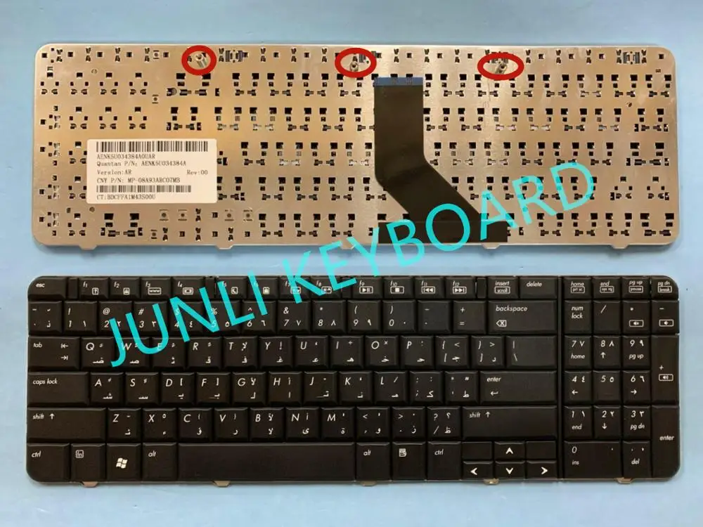 JUNLI клавиатура для HP Compaq Presario CQ60 G60 CQ60Z G60T Арабская черная клавиатура|Клавиатуры