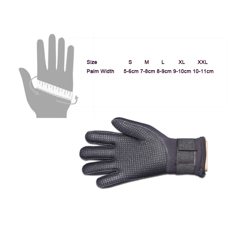 Неопреновые перчатки для дайвинга 5 мм подводной охоты рыбалки на байдарках