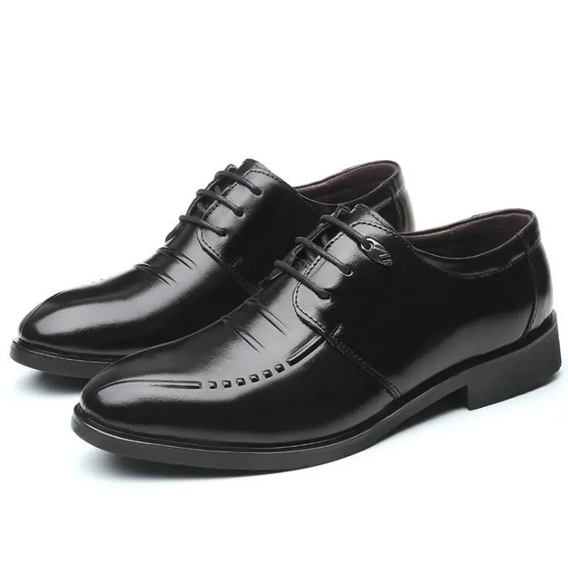 2019 Autumn new Men Pointed Dress Shoes Lace up Business shoes oxford formal C22-12 | Обувь