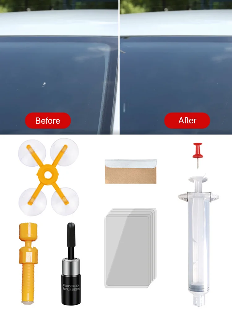 

Windshield Repair Kit Auto Windshield Crack Repair Resin Tools