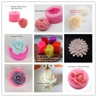 various 3d flower silicone soap molds handmade craft bath soap mold for cake chocolate candle making