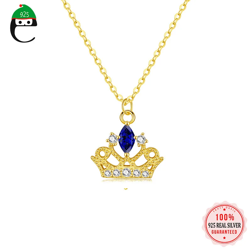 

Женское ожерелье из серебра 925 пробы, с короной