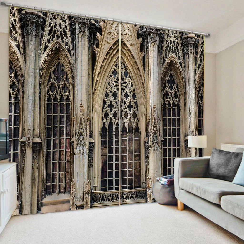 

Beautiful Photo Fashion Customized 3D Curtains roman door curtains 3D Curtains For Living room Bedding room
