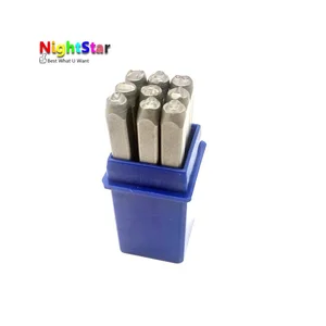 Цифровой дырокол, штамп сделай сам для работы со стальным металлическим Набор цифр, 532 дюйма, 4 мм, 6 мм, 9 шт.