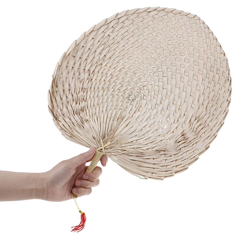 

Fan Summer Cool Air Fan DIY Characteristic Pushan Arts Hand Made Fan Peach Shaped Bamboo