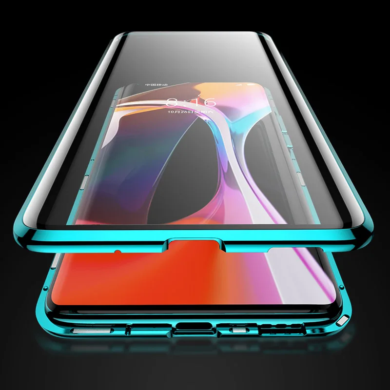 Чехол для Xiaomi Redmi 10X Note 9 8 7 9S Pro 8T магнитный металлический чехол 10 9T A3 Lite POCO X3 F2 F1 360 -