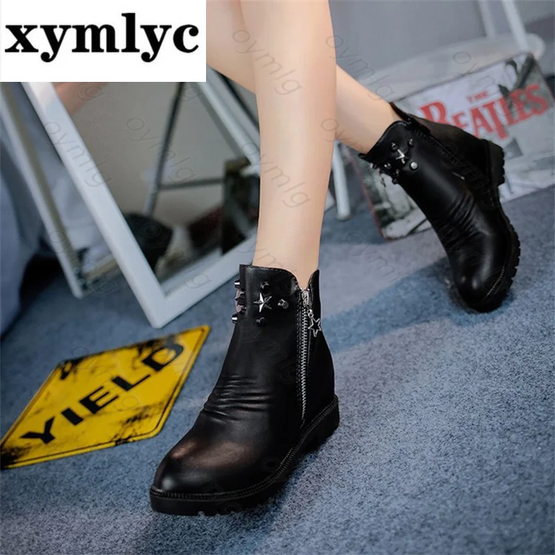 

Martin boots women's autumn and winter 2021 new all-match British style mid-tube boots short boots women platform boots shoes