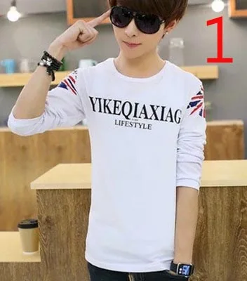 

2020 summer short-sleeved Men's Slim long Sleeve Trend Casual T-Shirt