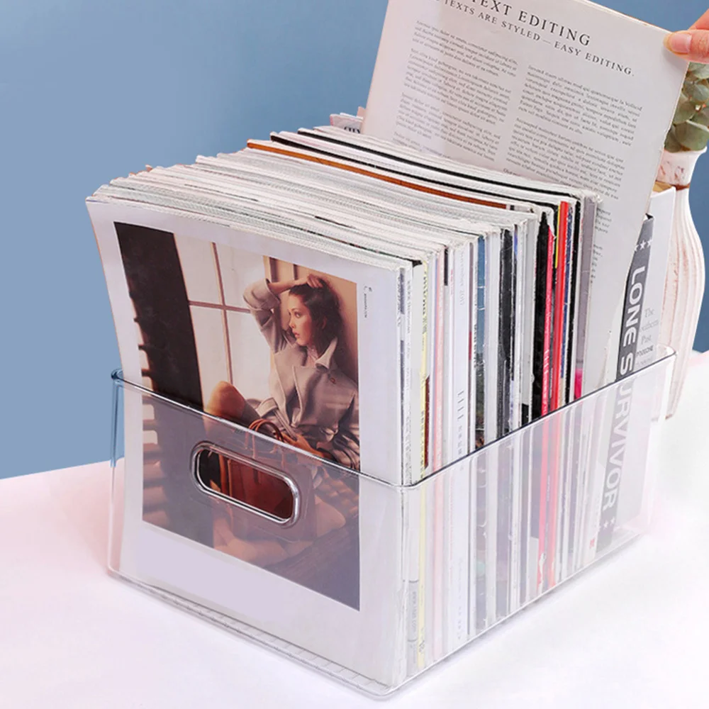 

1pc Multipurpose Storage Box Book Cosmetic Storage Container (Transparent)