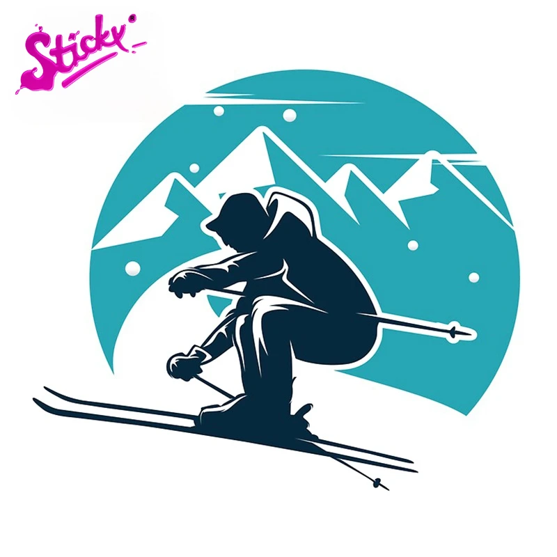 Липкая маска для катания на лыжах и сноуборде аниме автомобильная наклейка