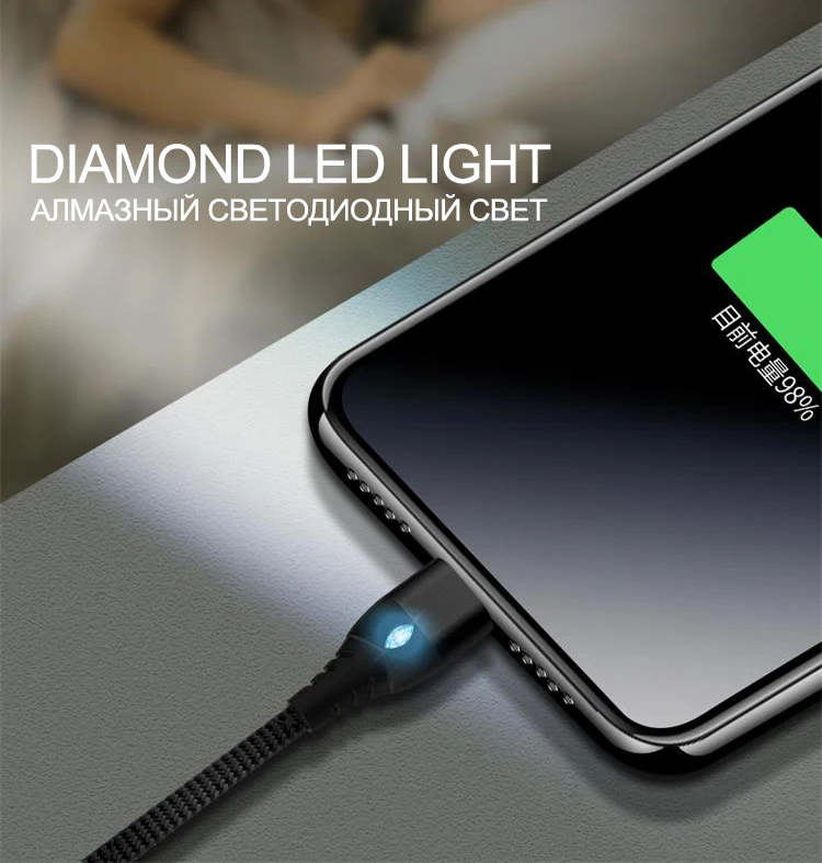 IONCT 3A Быстрая зарядка Магнитный кабель для передачи данных для iPhone samsung Android Шнур кабель провода телефонной магнитное зарядное устройство Тип C Micro USB кабель для передачи данных