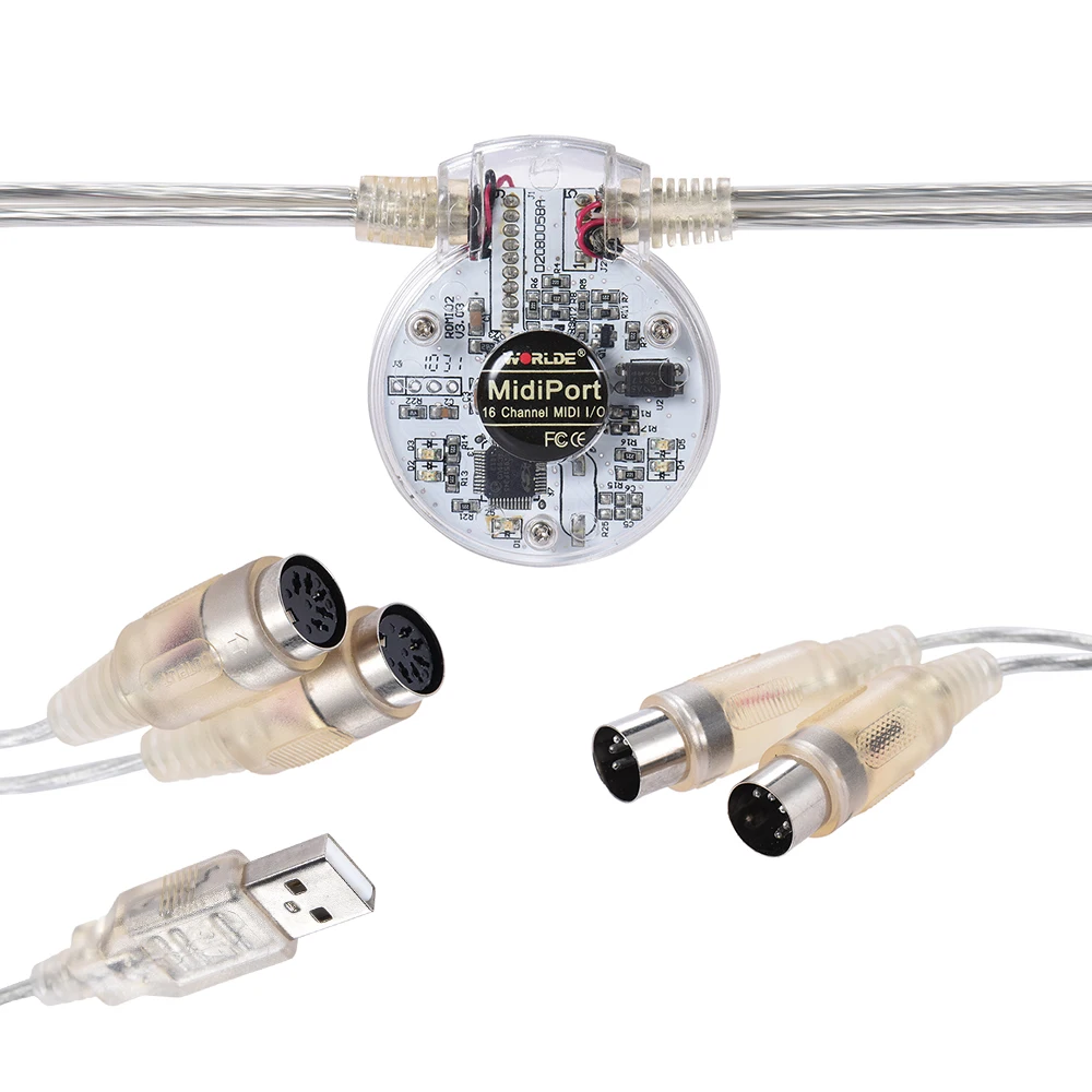 USB миди Интерфейс адаптер кабель шнура двойной 5-контактный разъем для