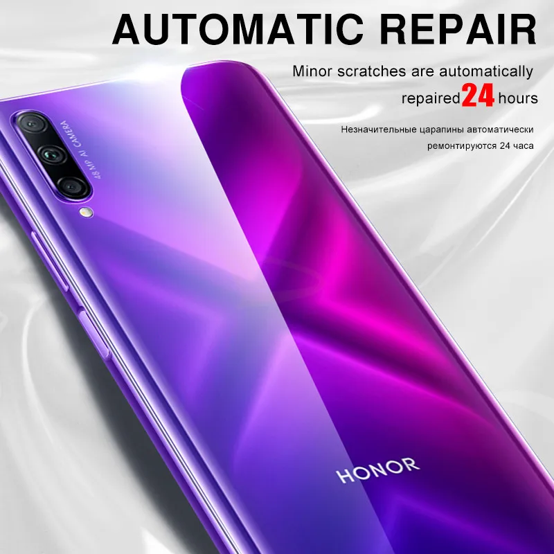 3-1 шт задняя крышка 100D Гидрогелевая мягкая пленка для huawei Honor 8x 9x 10i 9 10 Lite 20 Pro