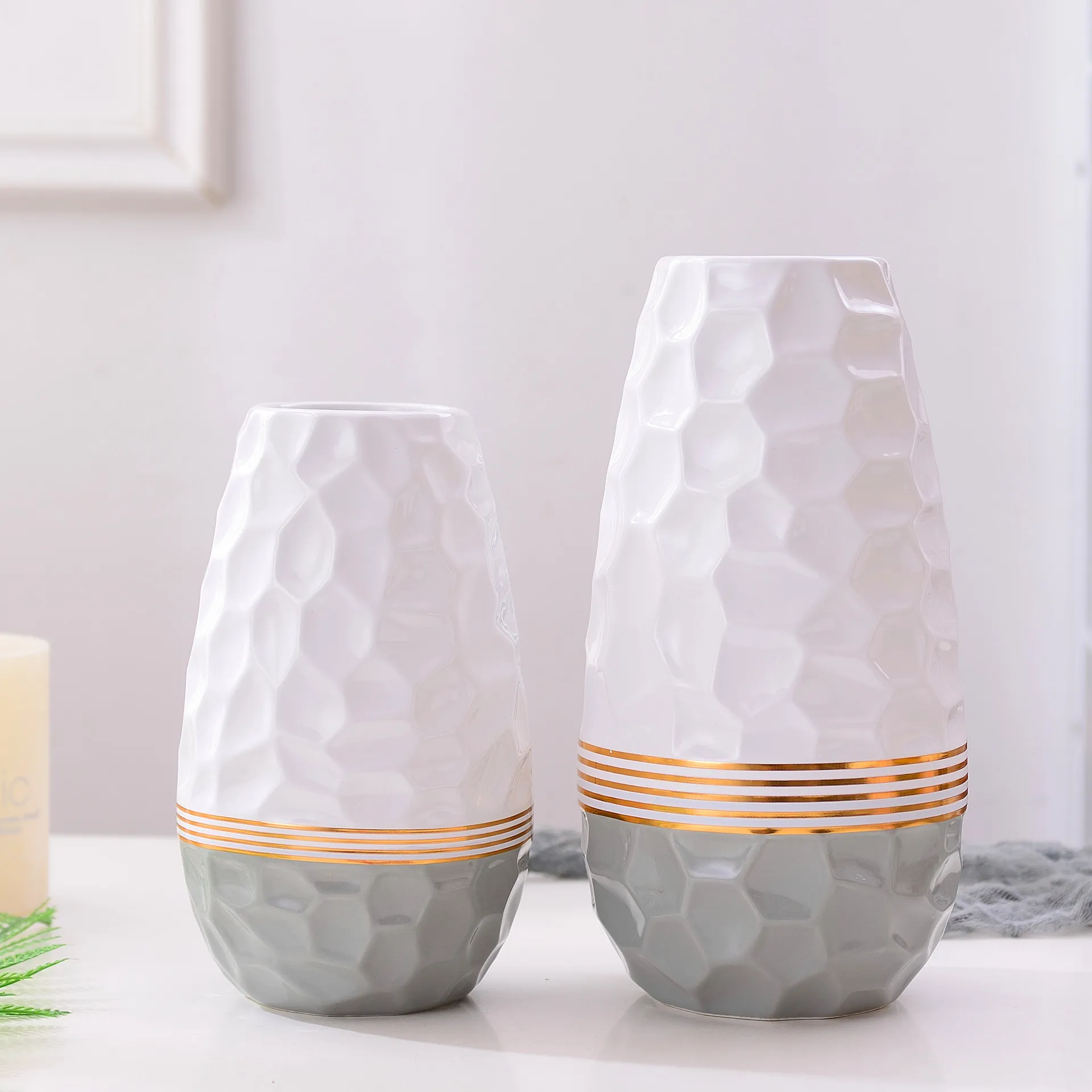 Современный обеденный стол Соты Украшения Ваза для цветов Свадебные украшения