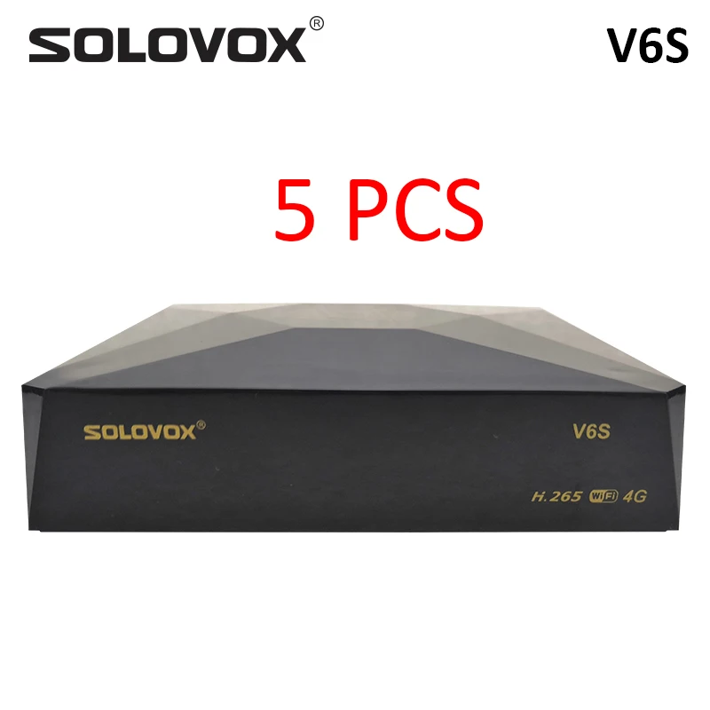 Solovox 5 шт. V6S DVB-S/S2 спутниковый ресивер Поддержка CCCAM M3U Xtream Stalker, Mars tv Pro, евро 6 линейный сервер, Франция Великобритания Live