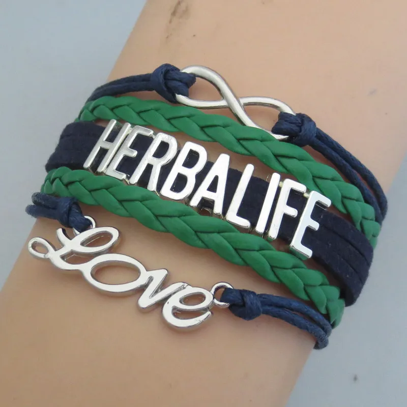 Бесконечная любовь браслет с надписью herbalife Мода herbalife Женщина Подвеска для браслета в форме сердца herbalife никогда не сдается браслет