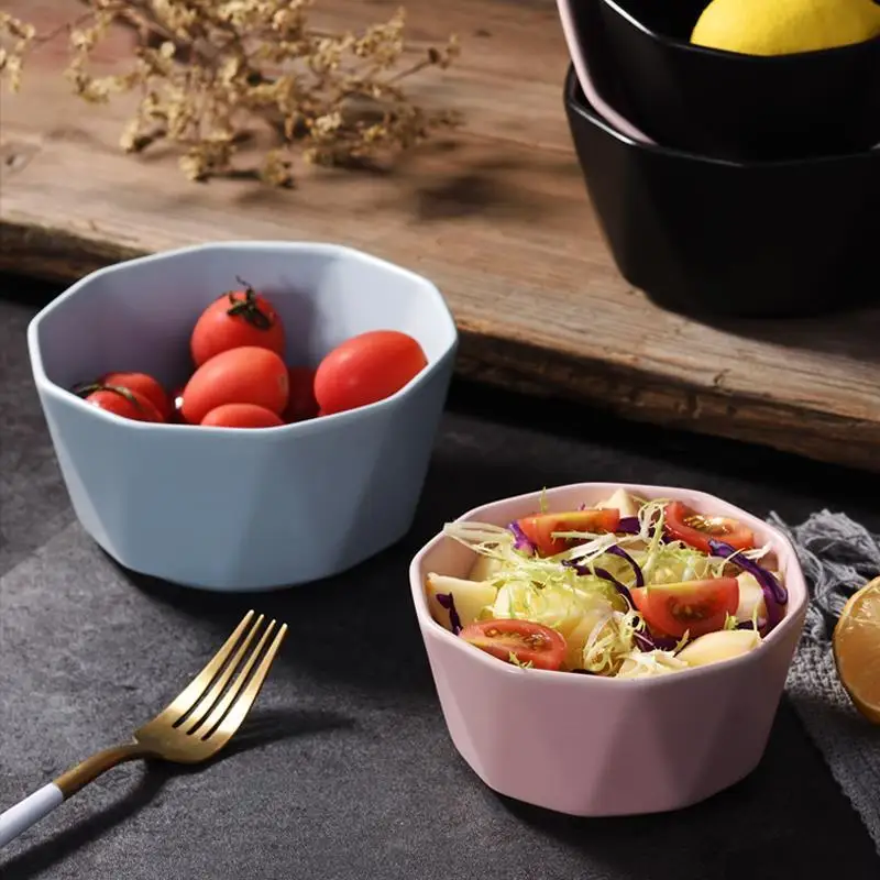 

Чаша Бытовая в японском стиле, милая миска для риса, каши, салата, глазурованная керамическая, конфет