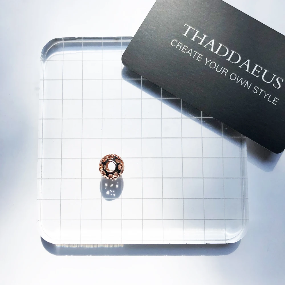 Украшение из розового золота с бусинами подходит для браслетов и ожерелий новые