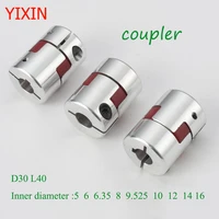 d30l40 coupler d30 l40 three jaw aluminium plum flexible shaft coupling motor connector flexible coupler 566 3581012mm