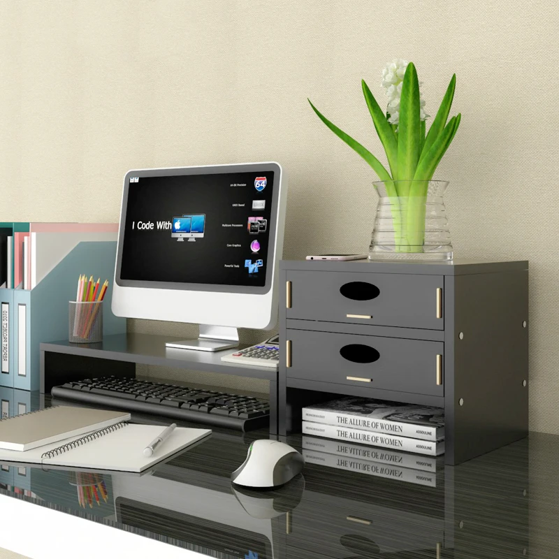 Настольный органайзер держатель компьютерный монитор повышающая стойка