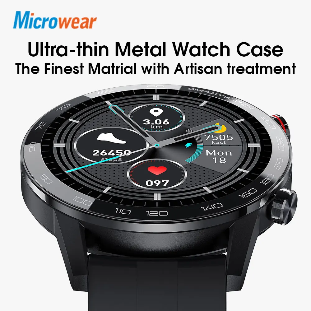 Оригинальные Смарт часы Microwear L7 кровяное давление/Bluetooth/gps/монитор сна умные для