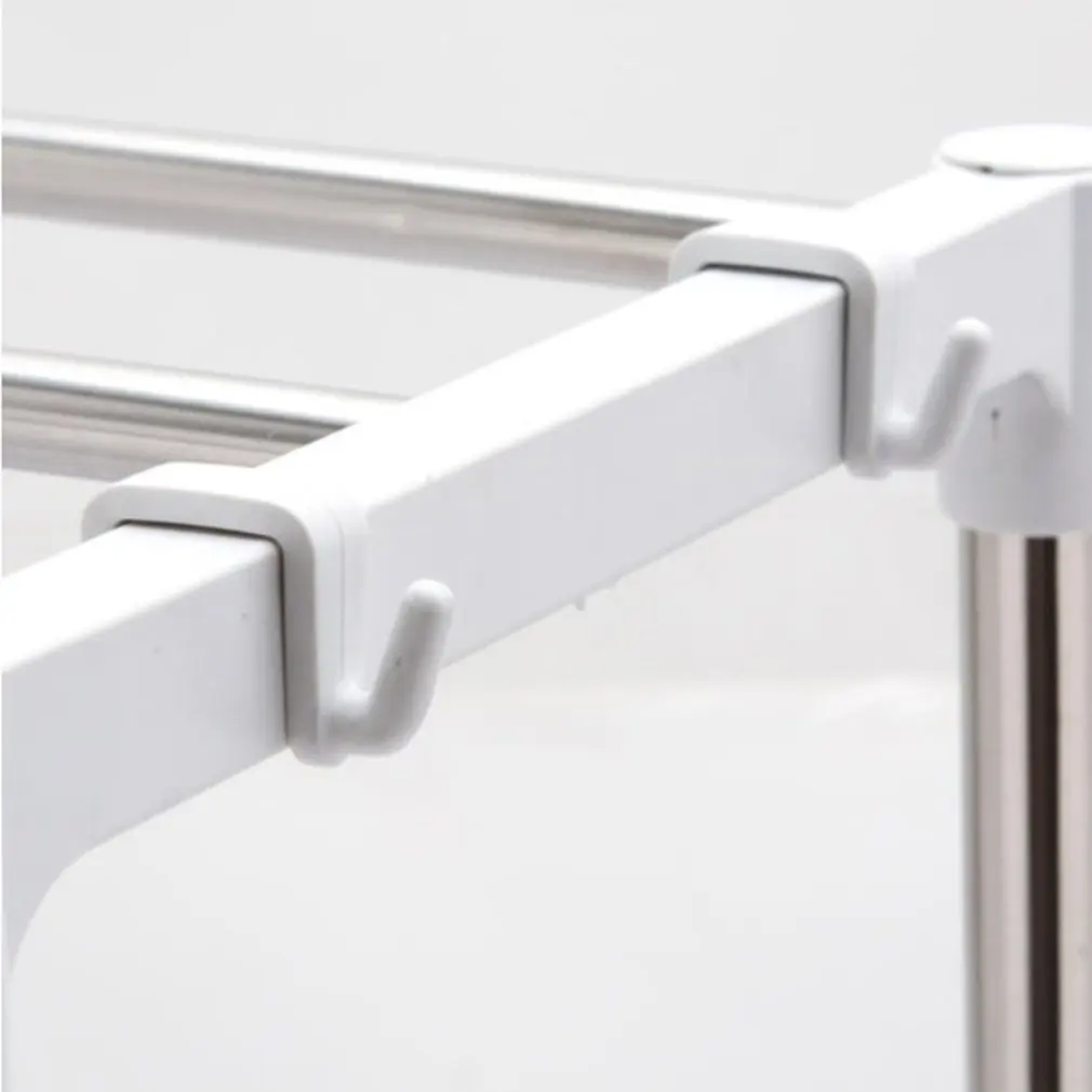 

Practical Design Multifunctional Stainless Steel Kitchen Storage Rack Telescopic Household Use Microwave Oven Rack